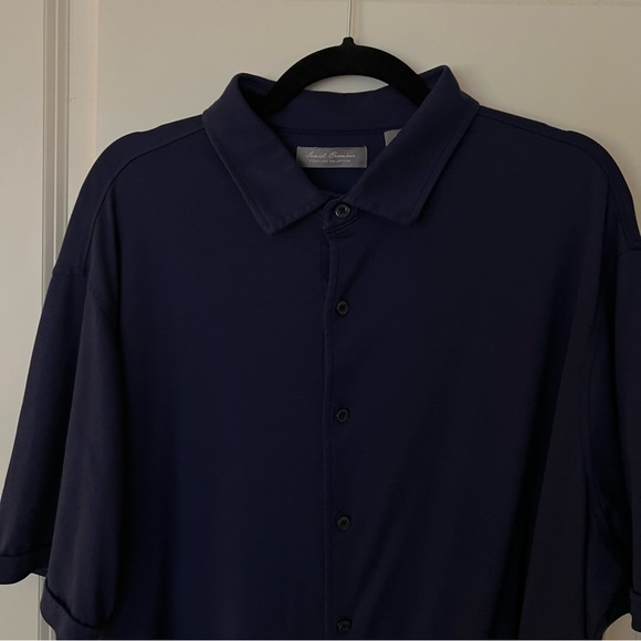 Daniel Cremieux mens knit short sleeve button down shirt | size 2XL - Picture 9 of 9